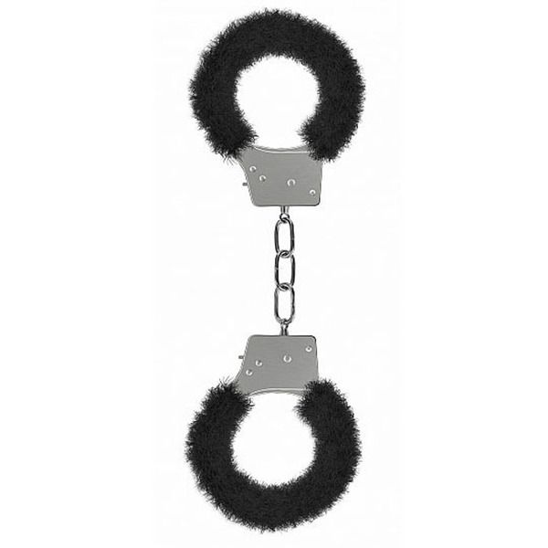 MANETTE RIVESTITE IN PELUCHE NERO