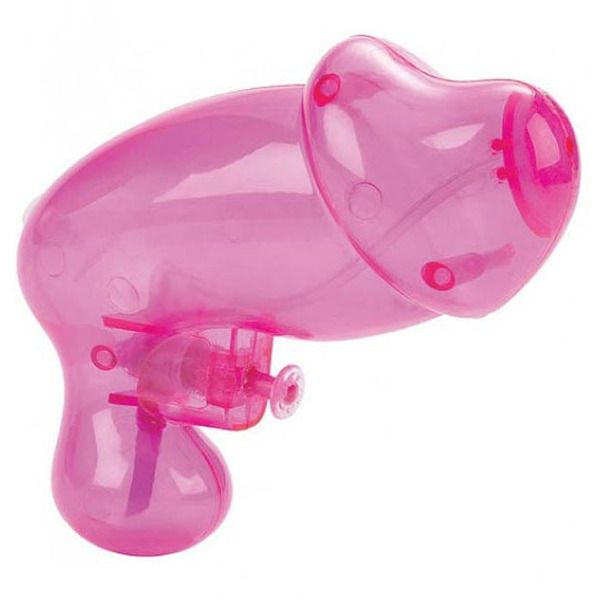 PISTOLA AD ACQUA A FORMA DI PENE ROSA