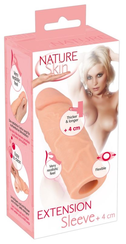 Guaina per pene +4cm Nature Skin