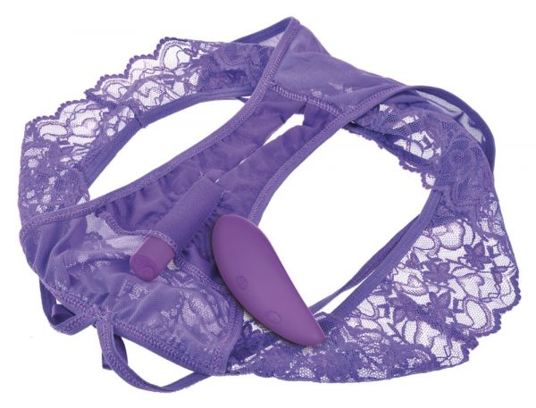 Tanga vibrante Crotchless Petite Panty Thrill-Her