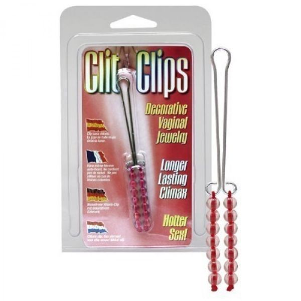 Clip morfologia per clitoride acrilico con perle