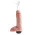 Fallo realistico eiaculante con testicoli king cock da 20 cm