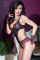 Body rosa in tulle e pizzo e guanti