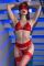 Completo intimo 5 pezzi con calze e benda
