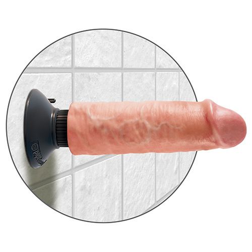 Fallo vibrante con ventosa king cock da 15 cm