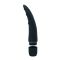 Vibratore nero in silicone a forma di lingua