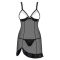 826-CHE Chemise aperto al seno con perizoma sexy