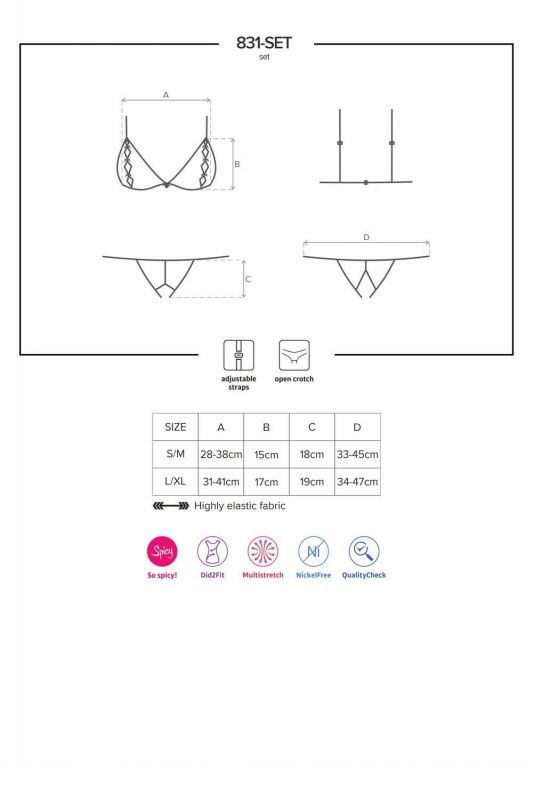 831-SET Completo intimo 2pz