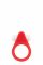 ANELLO ROSSO FALLICO VIBRANTE LIT-UP IN SILICONE