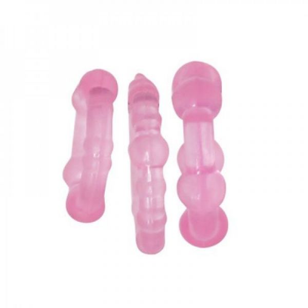 Kit di 3 anelli fallici timeless stud