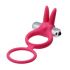 Doppio anello fallico in silicone con vibrazione