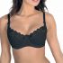 Valentina Reggiseno con ferretto in morbida microfibra Nero