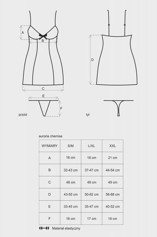 AURORIA CHEMISE E STRING