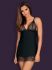 Chemise da camera con coppe e orlo in pizzo