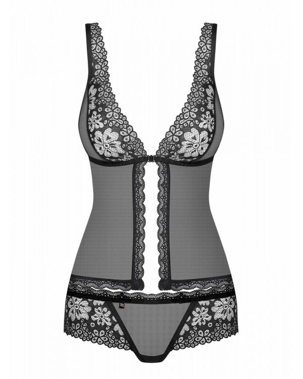 Babydoll e slip in fiorellini 856-BAB