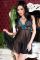 Babydoll in tulle con coppe in pizzo