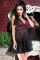 Babydoll rosa in tulle con coppe in pizzo