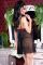 Babydoll rosa in tulle con coppe in pizzo