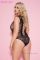 Body nero in rete e pizzo Tg XL