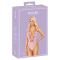 Body rosa trasparente con ricami