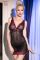 Camicia da notte in tulle e pizzo con tanga