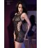Chemise leopardata con inserti a rete S-L