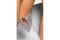 Cheli - Chemise grigio perla con pizzo e strass