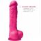 Dildo in silicone medicale rosa da 18 cm