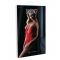 Body rosso Deep-V Lace