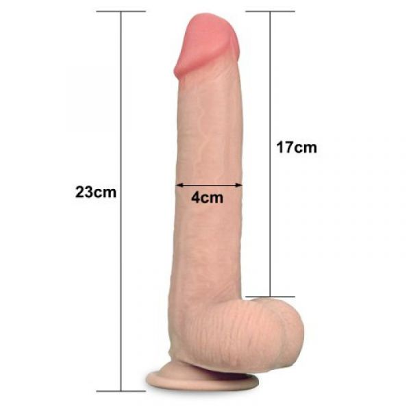 Dildo grosso morbido con ventosa