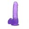 Dildo viola in TPE Crystal