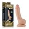 Dildo flessibile dotato di glande, venature, testicoli