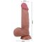 Dildo realistico Sliding Skin in pelle marrone 21,8 cm