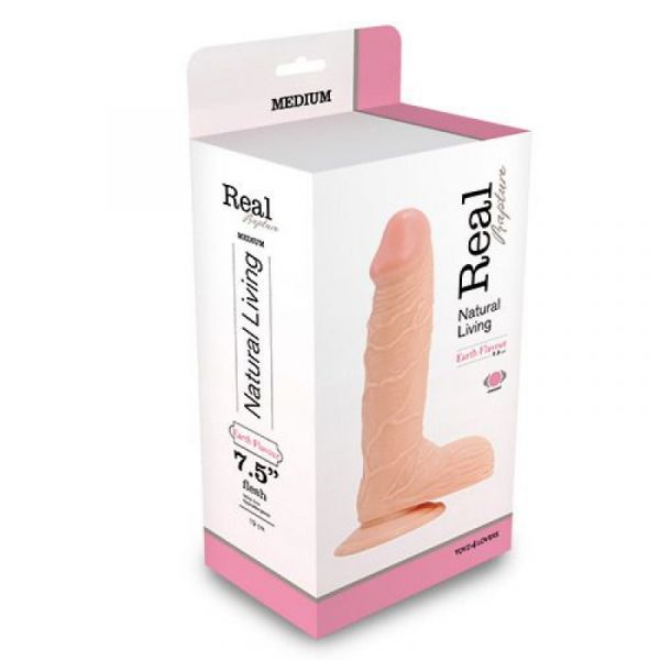 Vibratore con ventosa realistico real rapture da 21 cm