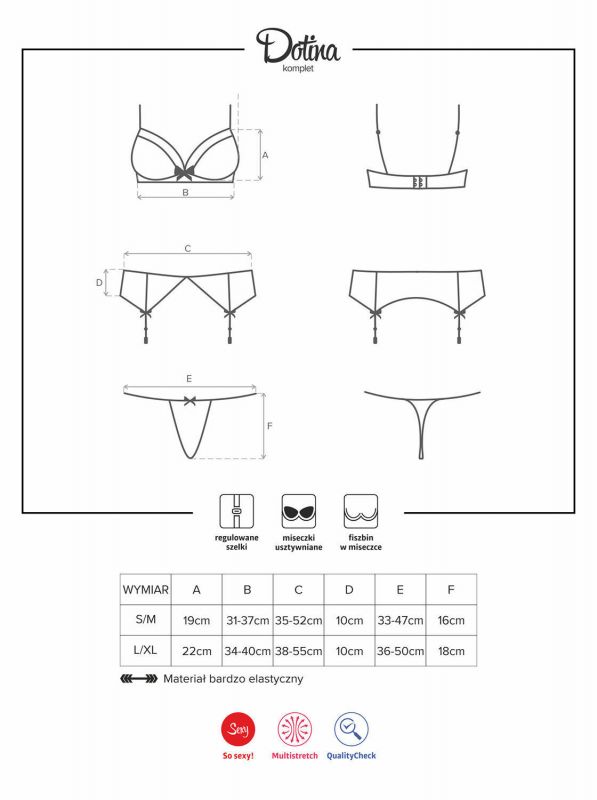 Dotina Completo intimo 3pz