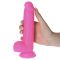 Brush Pene rosa realistico in silicone