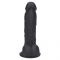 Rod Large Fallo flessibile in silicone da 18 cm Nero