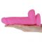 Rod Large Fallo flessibile in silicone da 18 cm Rosa