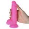 Rod Large Fallo flessibile in silicone da 18 cm Rosa