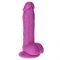 Rod Large Fallo flessibile in silicone da 18 cm Viola