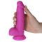 Rod Large Fallo flessibile in silicone da 18 cm Viola