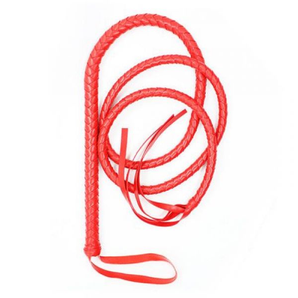 Frusta in ecopelle indy flog rossa