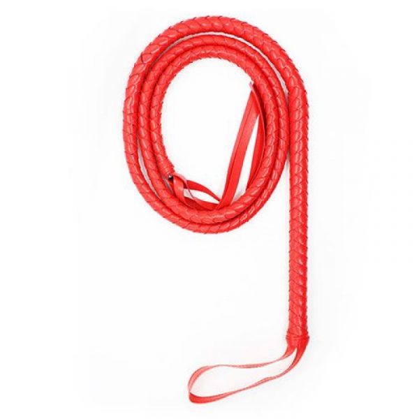 Frusta in ecopelle indy flog rossa