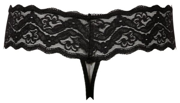 G-string in pizzo con perle stimolanti