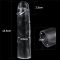 Guaina fallica trasparente Flawless +2,5 cm