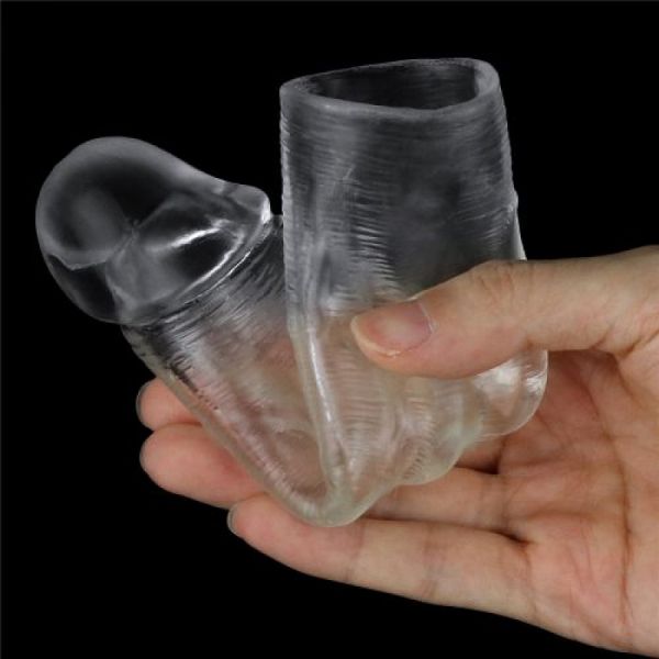 Guaina fallica trasparente Flawless +2,5 cm