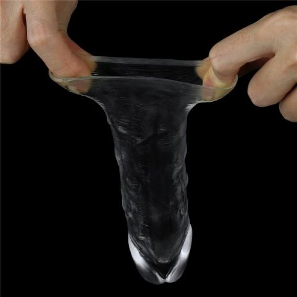 Guaina fallica trasparente Flawless +2,5 cm