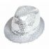 Cappello grigio con paillettes