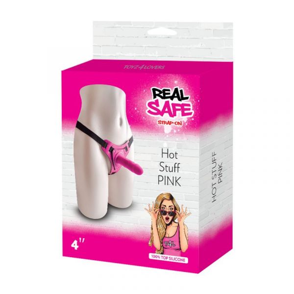 Strapon con fallo realistico rosa per donna