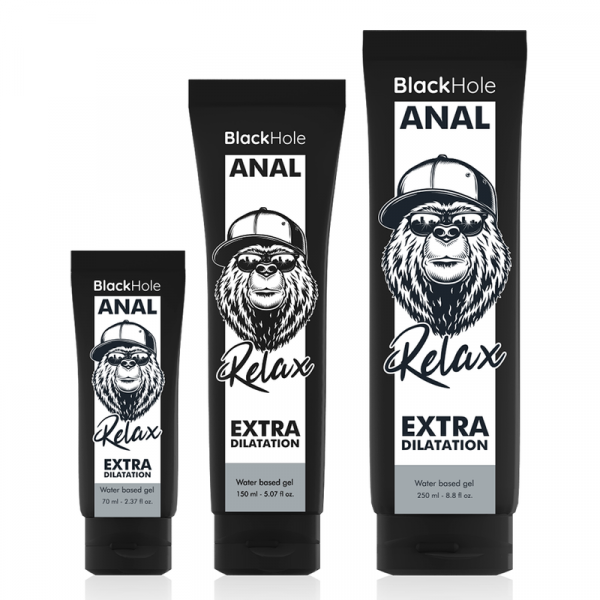 Black hole gel base acqua dilatazione anale 70 ml
